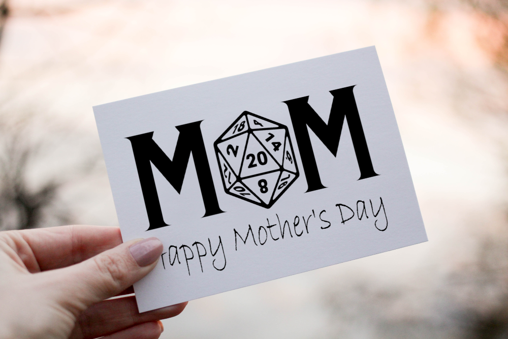 Dungeons and Dragons Mother's Day Card, Card for Mum